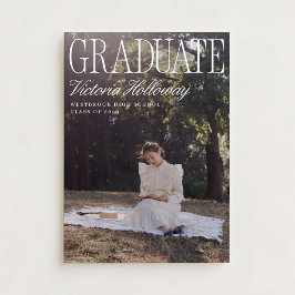 Old Money Two Photo Graduation Announcement  招待状