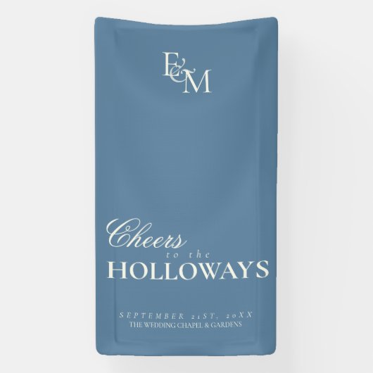 Old Money Wedding Reception Decor Banner 横断幕 (縦)