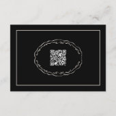 Old Money Wedding RSVP Online Enclosure Card エンクロージャーカード (裏面)