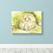 Old Mr. Prickly Pin (Hedgehog) (Beatrix Potter) キャンバスプリント (インサイチュ (ウッドフロア))