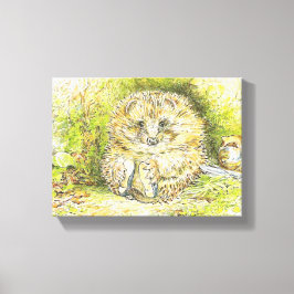 Old Mr. Prickly Pin (Hedgehog) (Beatrix Potter) キャンバスプリント