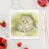 Old Mr. Prickly Pin (Hedgehog) (Beatrix Potter) スタンダードランチョンナプキン (インサイチュ)