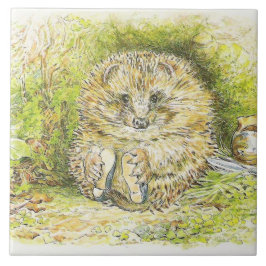 Old Mr. Prickly Pin (Hedgehog) (Beatrix Potter) タイル