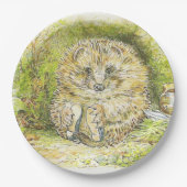 Old Mr. Prickly Pin (Hedgehog) (Beatrix Potter) ペーパープレート (正面)