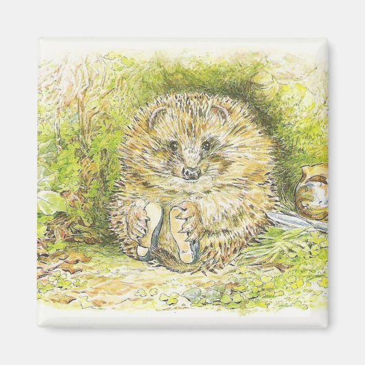 Old Mr. Prickly Pin (Hedgehog) (Beatrix Potter) マグネット (正面)