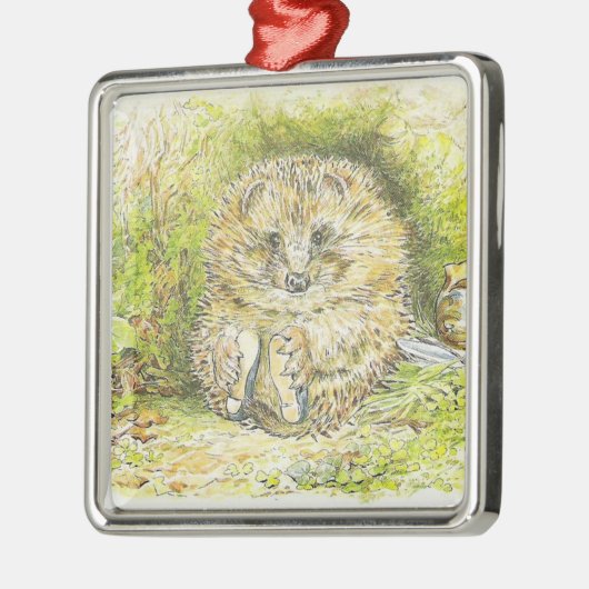 Old Mr. Prickly Pin (Hedgehog) (Beatrix Potter) メタルオーナメント (左)