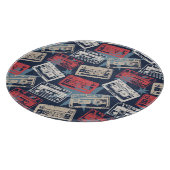 Old Music Cassettesヴィンテージシームレス カッティングボード (角)