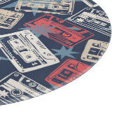 Old Music Cassettesヴィンテージシームレス カッティングボード (角)