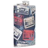 Old Music Cassettesヴィンテージシームレス フラスク (右)