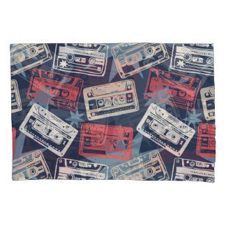 Old Music Cassettesヴィンテージシームレス 枕カバー