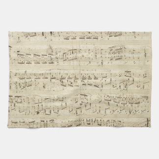Old Music Notes – ショパン音楽シート キッチンタオル
