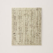 Old Music Notes – ショパン音楽シート ジグソーパズル (縦)