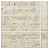 Old Music Notes – ショパン音楽シート ファブリック (クローズアップ)