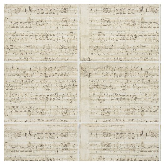 Old Music Notes – ショパン音楽シート ファブリック (見本)