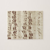 Old Music Notes - Bach Music Sheet ジグソーパズル (横)