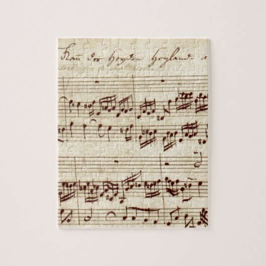 Old Music Notes - Bach Music Sheet ジグソーパズル (縦)