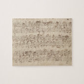 Old Music Notes - Bach Music Sheet ジグソーパズル (横)