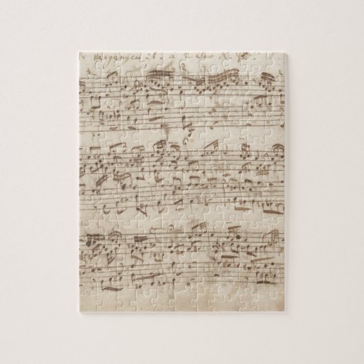 Old Music Notes - Bach Music Sheet ジグソーパズル (縦)