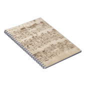 Old Music Notes - Bach Music Sheet ノートブック (右側)