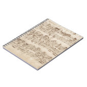 Old Music Notes - Bach Music Sheet ノートブック (左側)