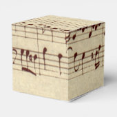 Old Music Notes - Bach Music Sheet フェイバーボックス (裏面サイド)