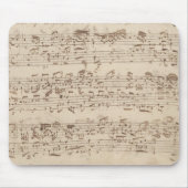 Old Music Notes - Bach Music Sheet マウスパッド (正面)