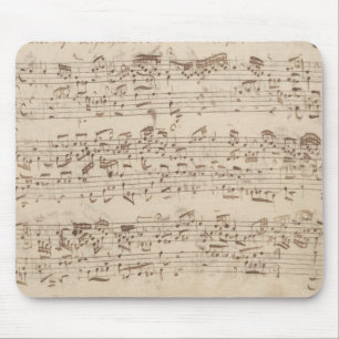 Old Music Notes - Bach Music Sheet マウスパッド