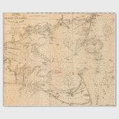 Old Nantucket & Cape Cod Map (1894)  ラッピングペーパー (フラット)