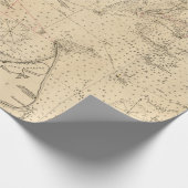 Old Nantucket & Cape Cod Map (1894) ラッピングペーパー (角)