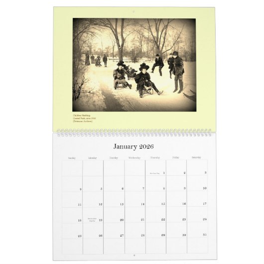 Old New York, A 2026 Calendar カレンダー (1月 2026)