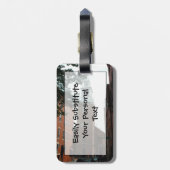 Old North Church in Boston簡単IDパーソナル ラゲッジタグ (裏面縦)