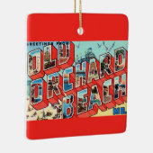 Old Orchard Beach Maine Greetings セラミックオーナメント (右)