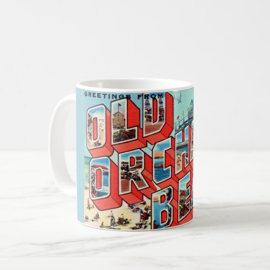 Old Orchard Beach Maine Mug コーヒーマグカップ (正面左)