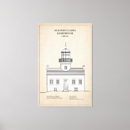 Old Point Loma Light house - California - SBD キャンバスプリント