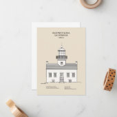 Old Point Loma Light house - California - SBD ノートカード (正面/裏面インサイチュ)