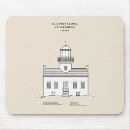 Old Point Loma Light house - California - SBD マウスパッド