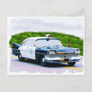 Old_police_carプリマス ポストカード
