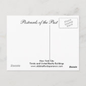 Old Postcard, NYC, Trinity, 統一された Realty ポストカード (裏面)