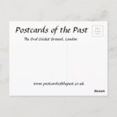 Old Postcard - The Oval Cricket Ground, London ポストカード (裏面)