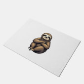 Old Print Sloth Art Vintage Graphic 2 ドアマット (アングル)