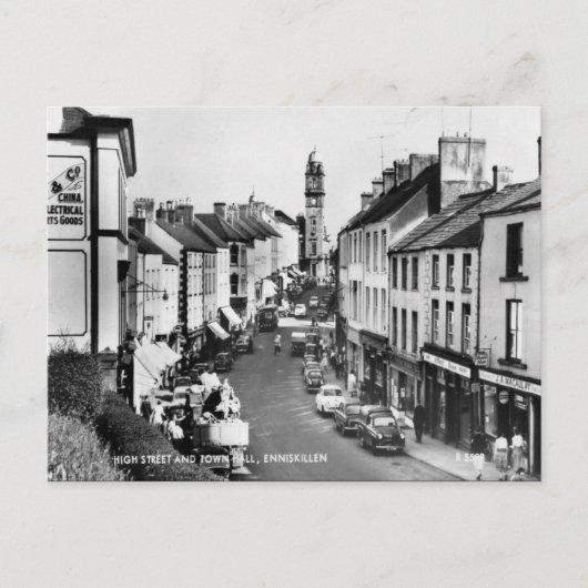 Old Pustcard - Enniskillen, Co Fermanagh ポストカード (正面)