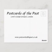 Old Pustcard - Lord's Cricket Ground,ロンドン ポストカード (裏面)