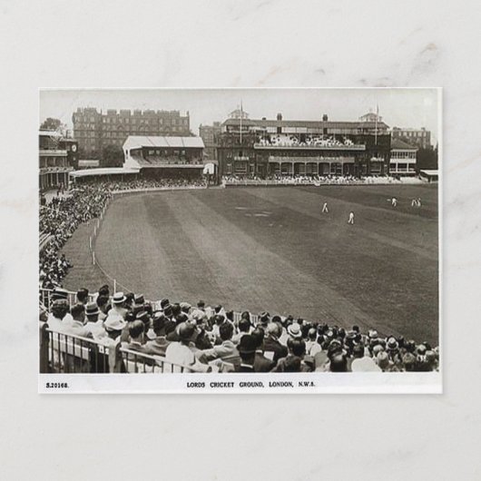 Old Pustcard - Lord's Cricket Ground,ロンドン ポストカード (正面)