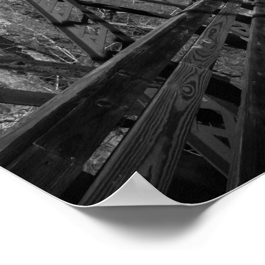 Old Railroad Bridge ポスター (角)