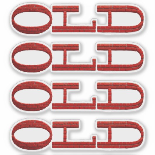 Old Red Brick シール (正面)