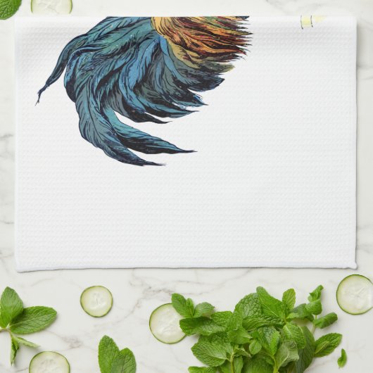 OLD ROOSTER キッチンタオル (折り畳み)