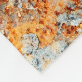 Old rust texture. Grunge rusted metal background. フリースブランケット (角)