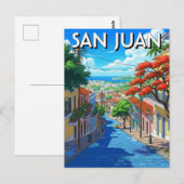 Old San Juan Puerto Rico Travel ポストカード (正面/裏面)