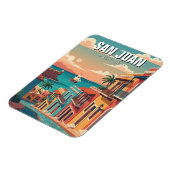 Old San Juan Puerto Rico Travel マグネット (左側)