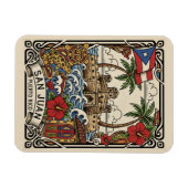Old San Juan Puerto Rico Travel マグネット (横)